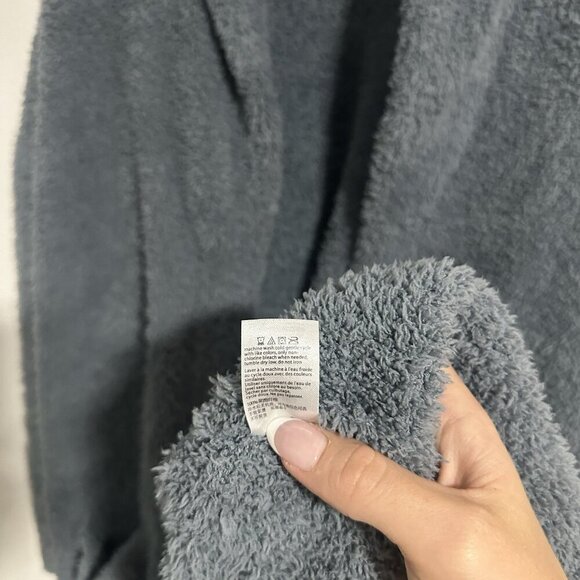 Barefoot Dreams Cozy Chic Robe Gray Womens Plus Size 1 No Waist‎ Tie - Picture 8 of 9